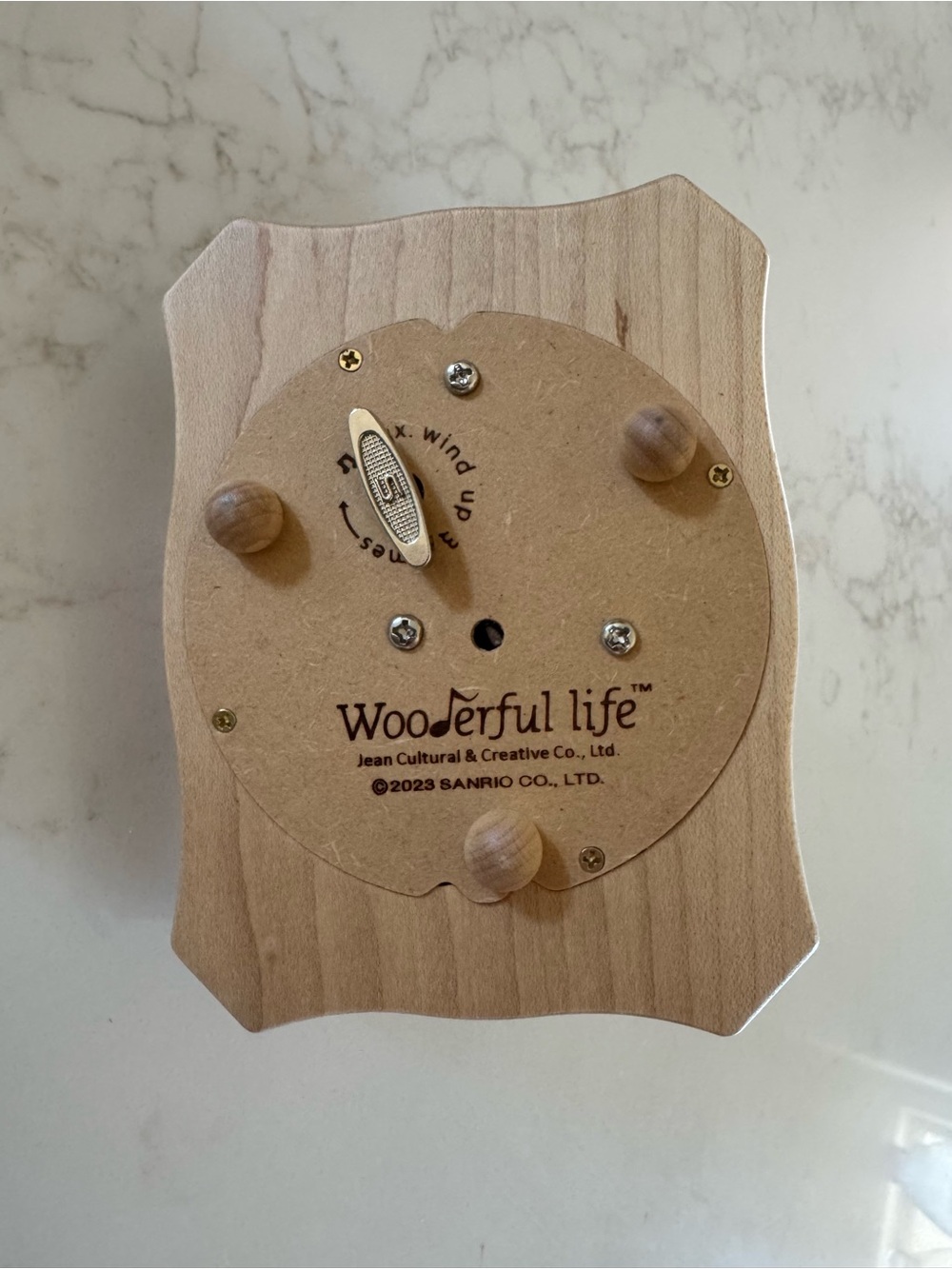 Hello kitty wonderful life wooden musical box new - Picture 2 of 3